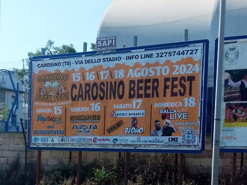 Fiorino Group - Partner Carosino Beer Fest 2024